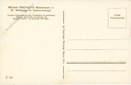 st. wolfgang, hochaltar gesamtansicht