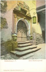 rothenburg o.t., altes rathausportal