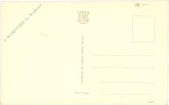 st. wolfgang, ortsansicht mit liedzeile