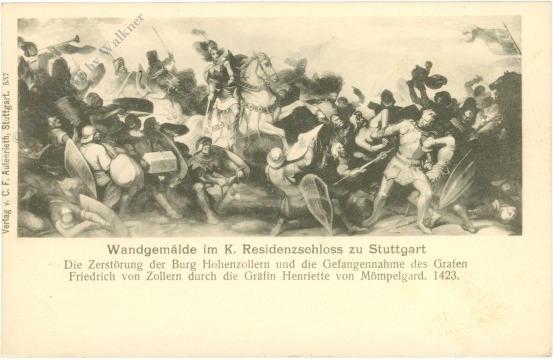stuttgart, wandgemälde im residenzschloss