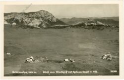 schneealpe, blick vom windberg auf schauerkogel und rax