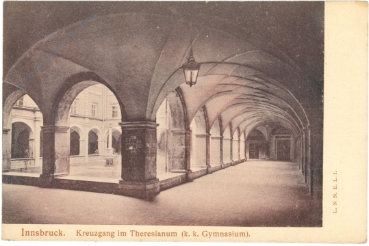 innsbruck, kreuzgang im theresianum (k.k. gymnasium)