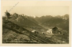 innsbruck, igls, patscherkofelschutzhaus mit stubaital
