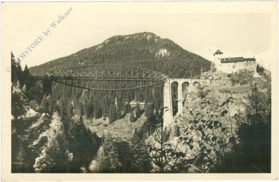 strengen, trisannabrücke mit schloss wiesberg