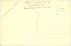 aggstein, ruine
