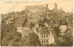 nürnberg, blick nach der burg