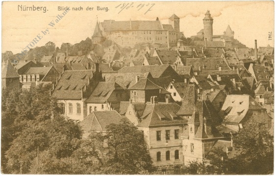nürnberg, blick nach der burg nürnberg, blick nach der burg