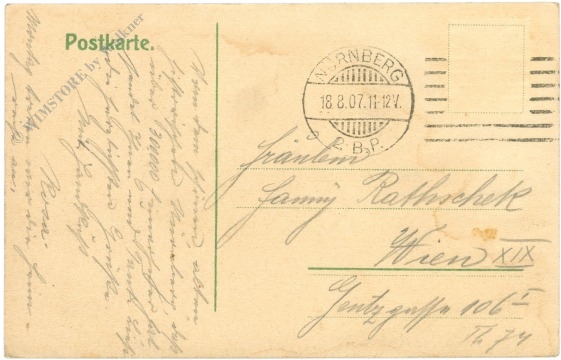 nürnberg, blick nach der burg