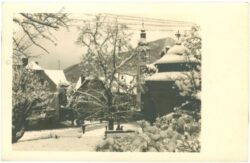 verschneites dorf verschneites dorf