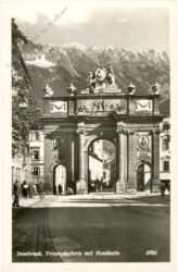 innsbruck, triumpfpforte mit nordkette