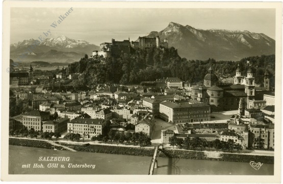 salzburg, mit hoh. göll u. untersberg