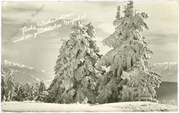 weihnachten, verschneite berge