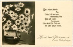 geburtstag, blumenstrauß