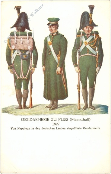 gendarmerie zu fuß 1827