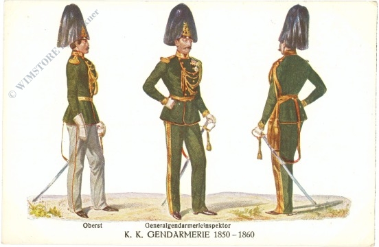 gendarmerie (k.k.) 1850 1860