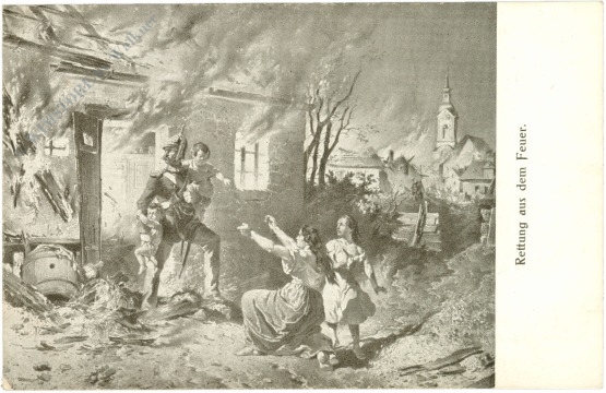 gendarmerie: rettung aus dem feuer