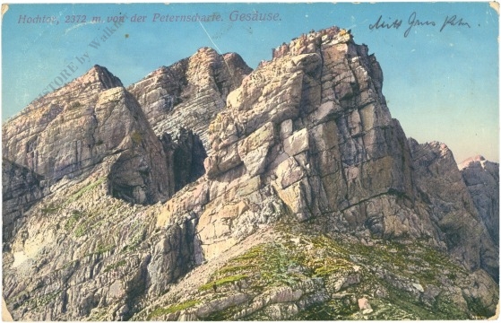 gesäuse, hochtor von der peternscharte