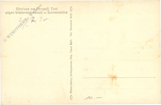 biberwier, blindsee am fernpass