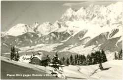 schladming, planai, blick gegen ramsau und dachsteingebirge