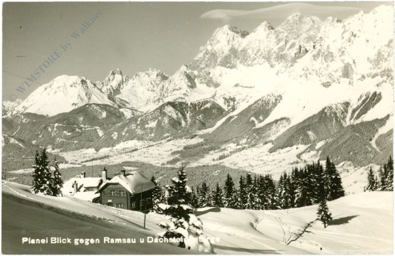 schladming, planai, blick gegen ramsau und dachsteingebirge