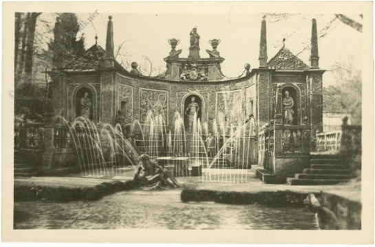 salzburg, schloss hellbrunn, tischgrotte