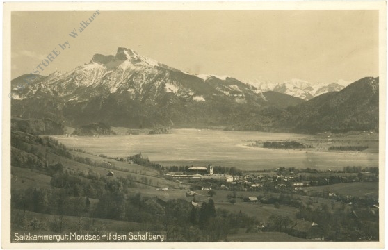 mondsee, mit dem schafberg