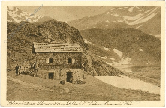 gnoppnitz, feldnerhütte am glanzsee