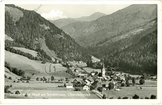 wald am schoberpass, ortsansicht