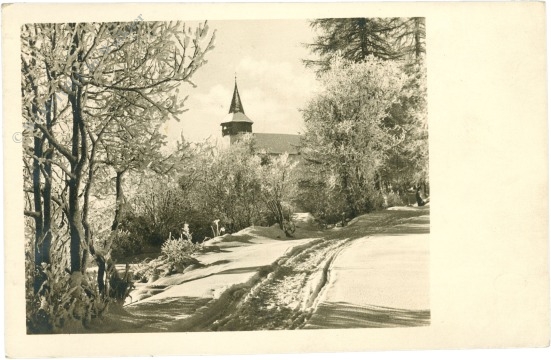 verschneiter weg