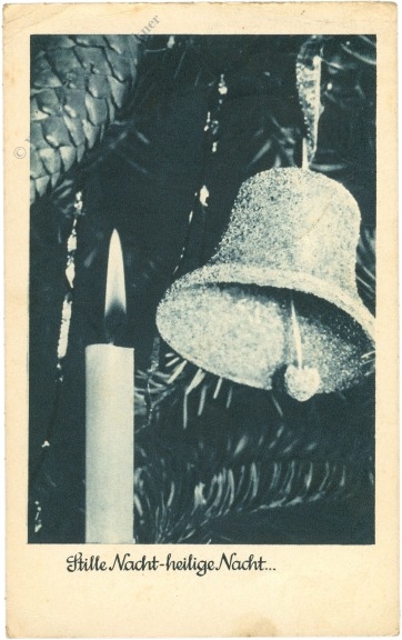 weihnachten, kerze und glocke