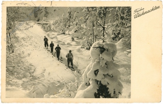 weihnachten, schneewanderung