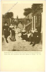 de hooch, pieter: holländische familie im hofraum ihres hauses