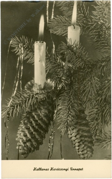 weihnachten, kerze auf zweig