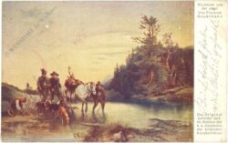 gauermann, friedrich: rückkehr von der jagd