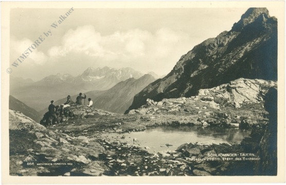 schladminger tauern, klippensee gegen dachstein schladminger tauern, klippensee gegen dachstein