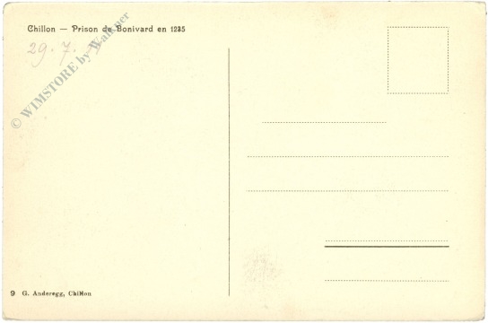 veytaux, schloss chillon, prison de bonivard en 1235