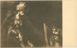 rembrandt: david vor saul harfe spielend