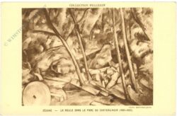 cezanne: la meule dans le parc du chateau noir