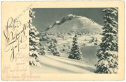 weihnachten, eingeschneiter berg