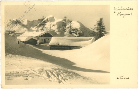neujahr, verschneite häuser neujahr, verschneite häuser