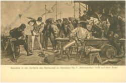 konstanz, gemälde in der vorhalle des rathauses