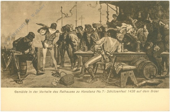 konstanz, gemälde in der vorhalle des rathauses