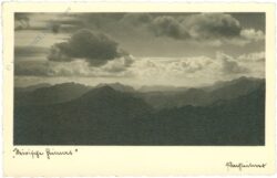 aussicht über die berge