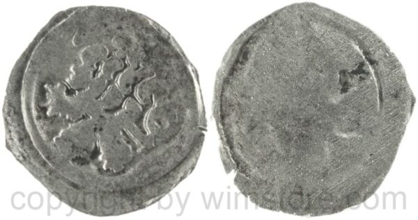 böhmen, 1458 1471, georg podiebrad, einseitiger pfennig, 0,46g, silber, ge s
