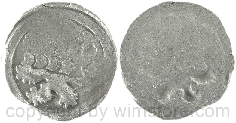 öhmen, 1458 1471, georg podiebrad, einseitiger pfennig, kuttenberg, 0,37g, silber, ge s
