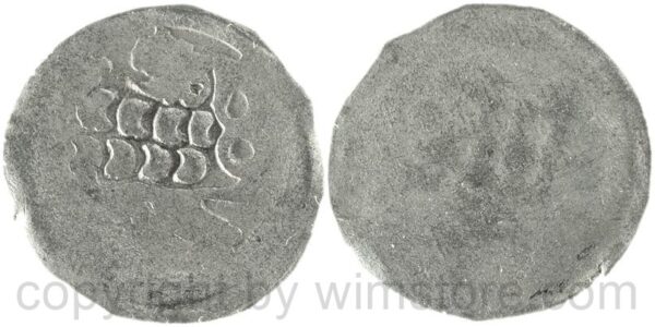 böhmen, 1458 1471, georg podiebrad, einseitiger pfennig, kuttenberg, 0,47g, silber, ge