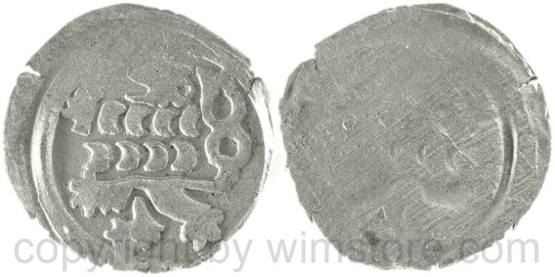 böhmen, 1458 1471, georg podiebrad, einseitiger pfennig, kuttenberg, 0,47g, silber, ss