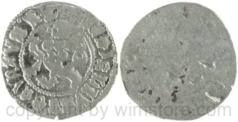 böhmen, 1458 1471, georg podiebrad, einseitiger pfennig, kuttenberg, 0,47g, silber, s ss (kopie)
