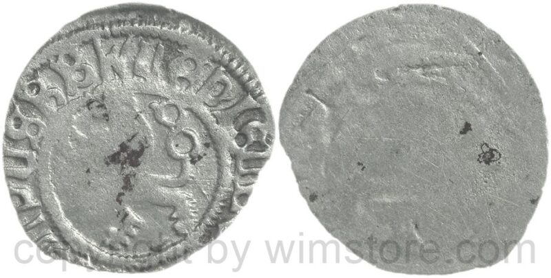 böhmen, 1471 1516, wladislaus ii, einseitiger weisspfennig, kuttenberg, 0,32g, silber, s ss, prägeschwäche (kopie)