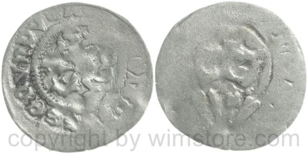 böhmen, 1471 1516, wladislaus ii, einseitiger weisspfennig, 0,48g, kuttenberg, silber, s ss, prägeschwäche (kopie)